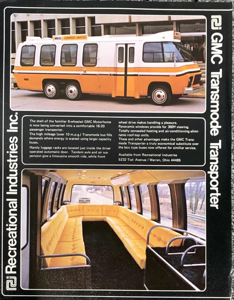 1985 GMC motorhome Camper RV Original Car Sales Brochure Catalog